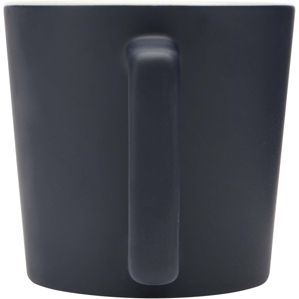 Cali 370 ml ceramic mug with matt finish - Navy Blue