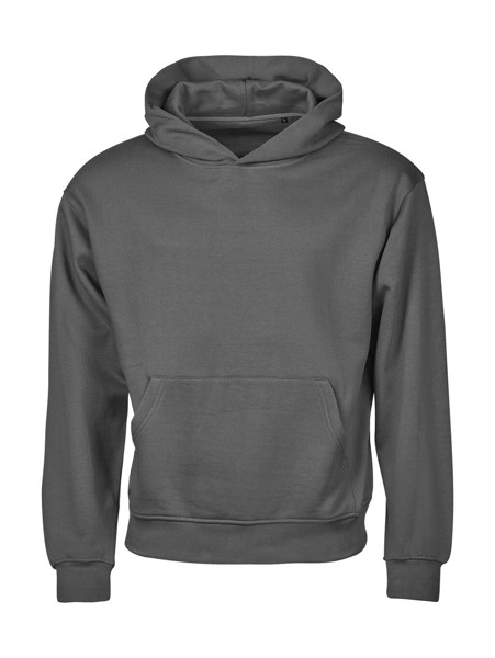 Unlabeled Heavy Loose Fit Hooded Sweatshirt - Powder Grey / 2XL