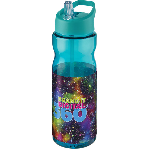 Bouteille de sport H2O Active® Base 650ml avec couvercle à goulot - Vert eau / Vert eau