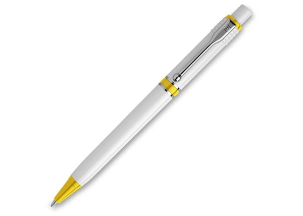 Ball pen Raja hardcolour - White / Yellow