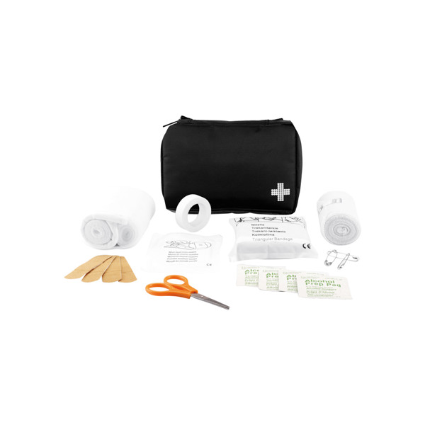 Mail size first aid kit - Black