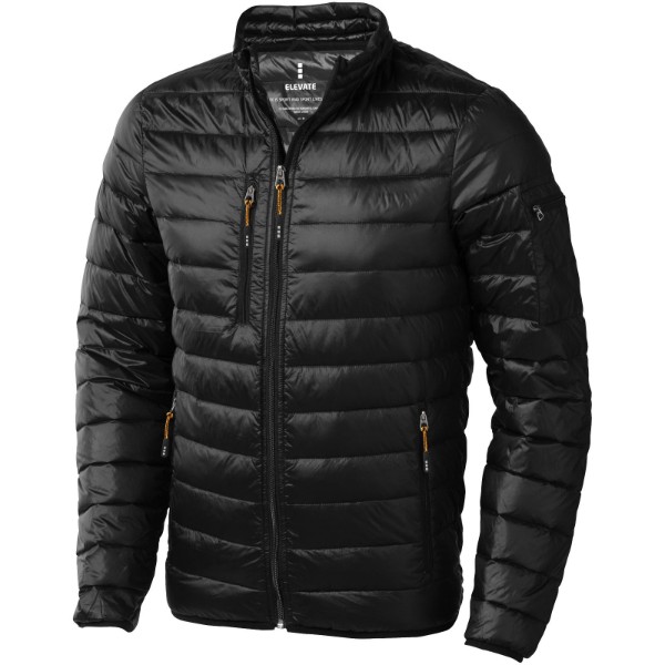 Scotia men's lightweight down jacket - Solid black / XL