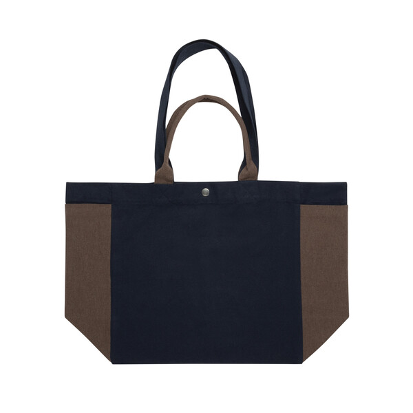 Sac shopping en toile recyclée 400 g/m² BEAU AWARE™ - Bleu Marine