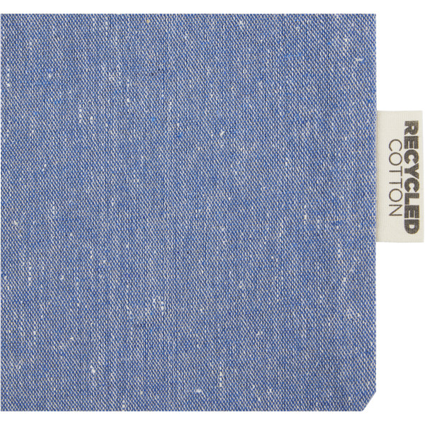 Sac cadeau moyen Pheebs en coton recyclé GRS 150 g/m² de 1,5 L - Bleu bruyère