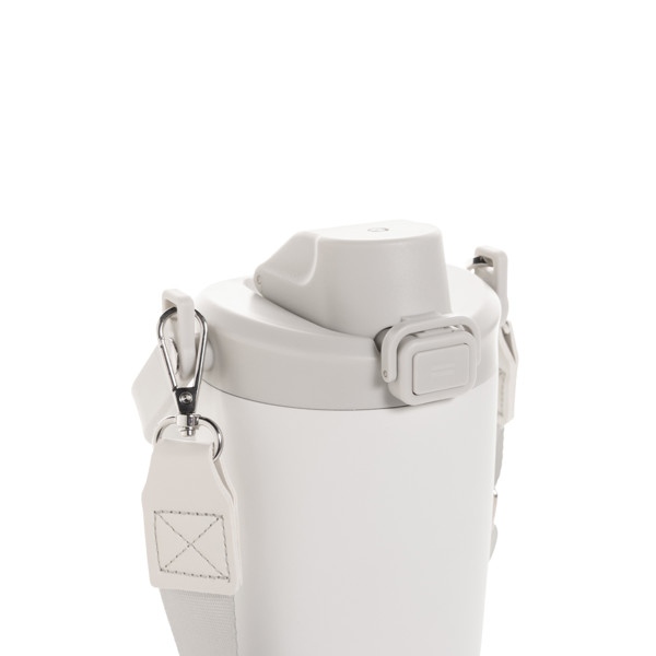 Avira Ayala RCS re-steel duosip lockable crossbody tumbler - White