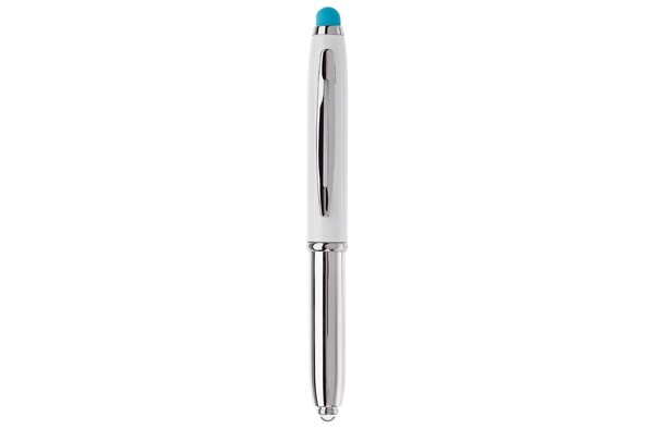 Stylus shine, with light - White / Light Blue