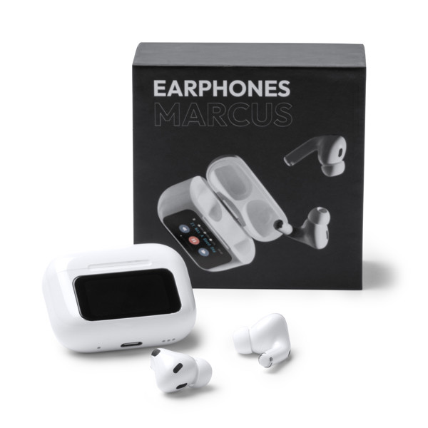 Auriculares inalámbricos personalizados con estuche táctil y cancelación de ruido