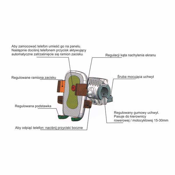Cellsteady bike mobile phone holder