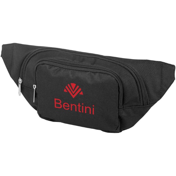 Santander fanny pack with two compartments - Solid Black