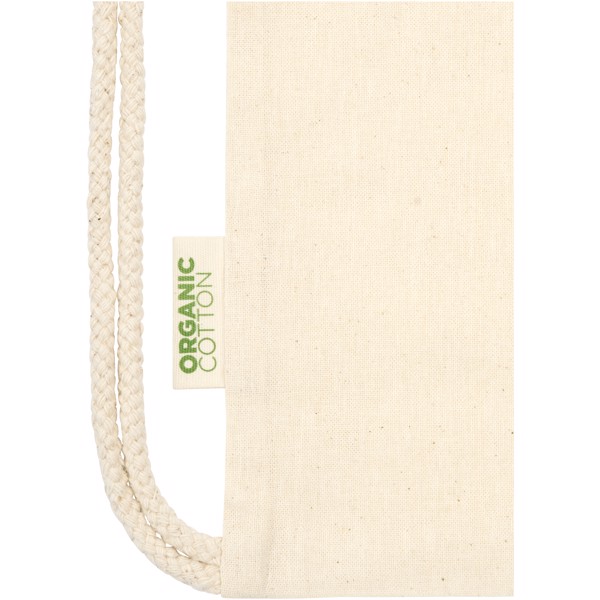 Orissa 100 g/m² Sac à dos en coton biologique avec cordon 5L - Naturel