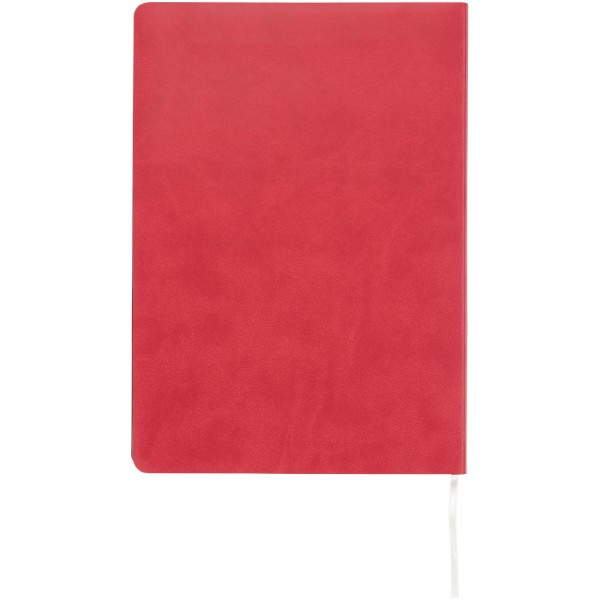 Zápisník Liberty z příjemně měkkého materiálu - Červená s efektem námrazy