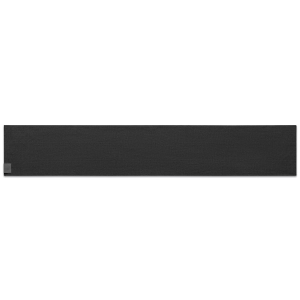 SERENITY. Scarf in recycled polyester (100% rPET) with a stitched detail for personalisation - Black