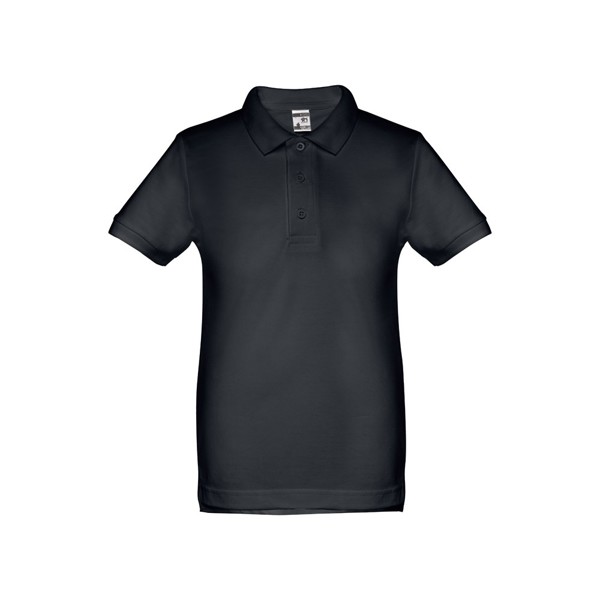 THC ADAM KIDS II. Kids short-sleeved 100% cotton piqué polo shirt unisex) - Eclipse Blue / 12