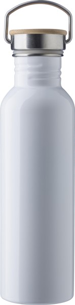 RVS drinkfles Poppy - wit