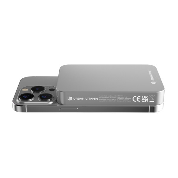 Urban Vitamin Compton powerbank 10000 mAh, 20W - Silver