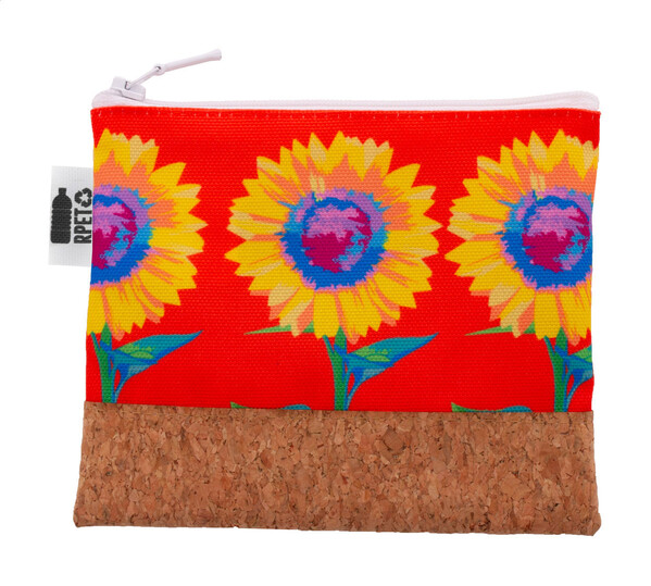 Toaletna torba iz reciklirane PET plastike po meri CreaBeauty Cork S - Bela / naravna