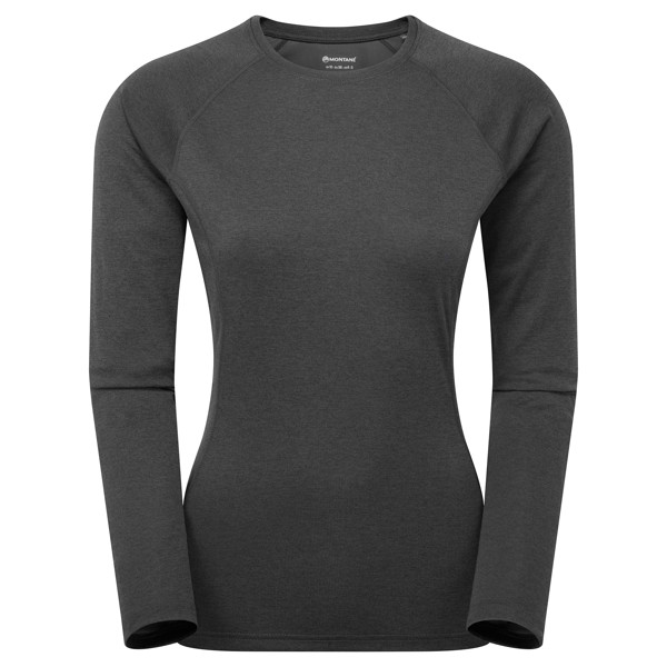Montane Women's Dart Long Sleeve T Shirt - BLACK - UK6/EUR34/US2/XXS