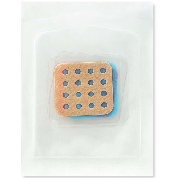 3-pieces anti scratch patches with full colour printed paper envelope