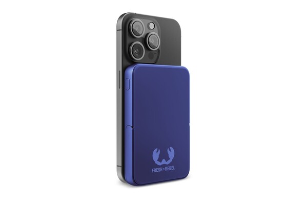 2PBM5000| Fresh 'n Rebel Compatible with MagSafe MagSafe Powerbank Wireless 5000mAh - Bleu