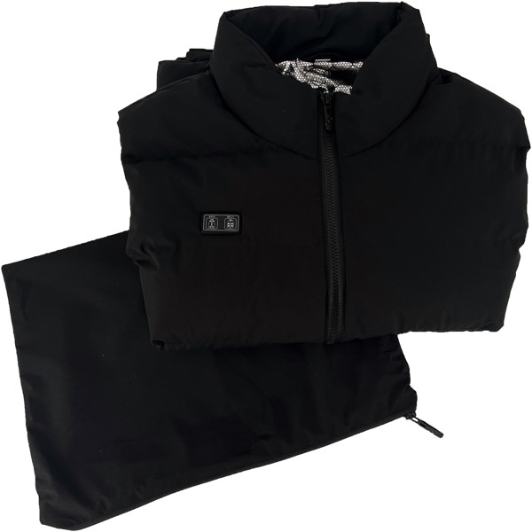 SCX.design G01 heated body warmer with power bank - Solid Black / L