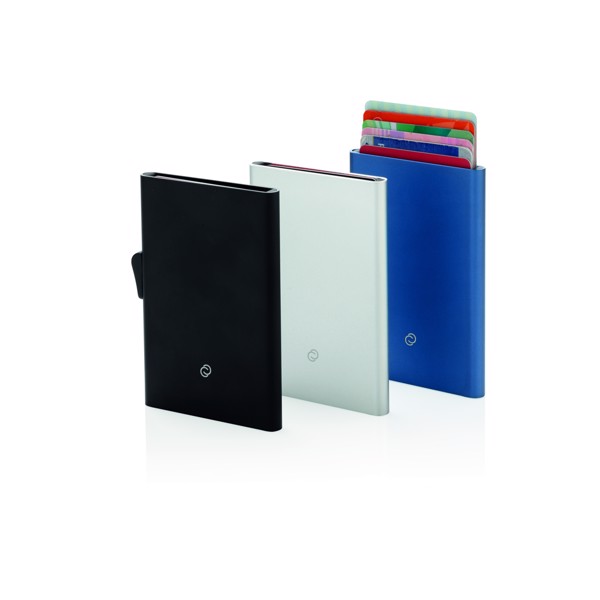 Držalo za kartice C-Secure RFID, aluminij, 7 kartic - Silver