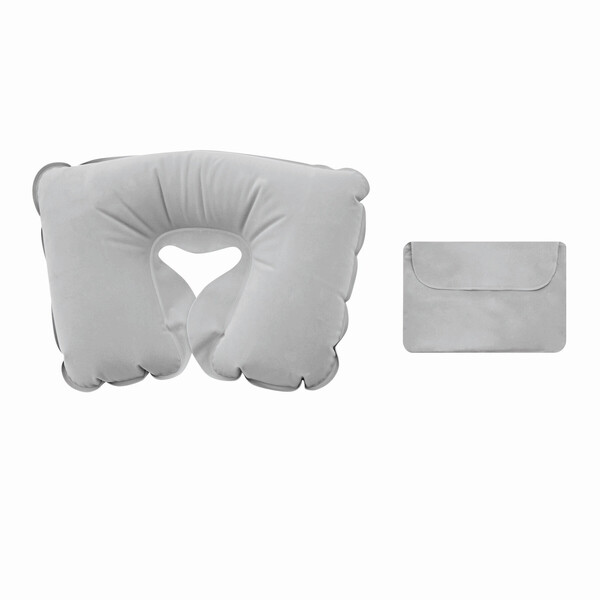 Inflatable Travel Pillow Comfortable - Grey