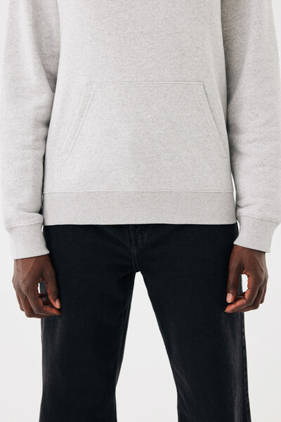 Mikina s kapucí IQONIQ Joshua z recyklované bavlny - Light Heather Grey / 4XL