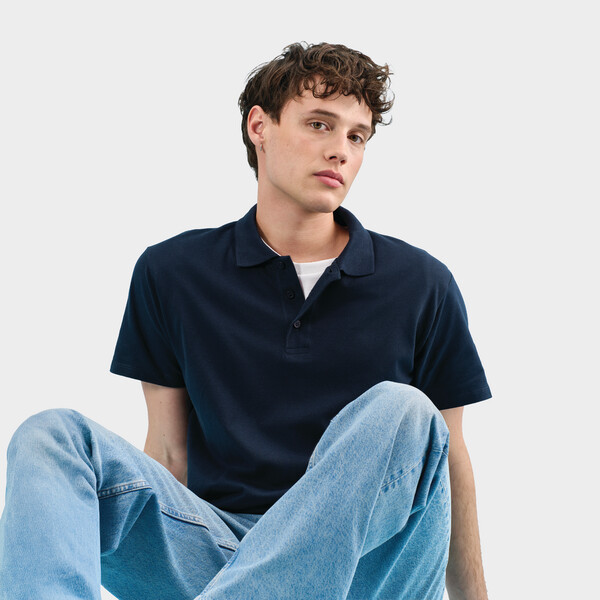 SPRING II  Polo homen  210g - Azul MarinhoXXL