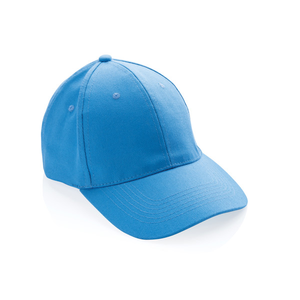 6 dílná kšiltovka Impact z 280g recyklované bavlny AWARE™ - Tranquil Blue