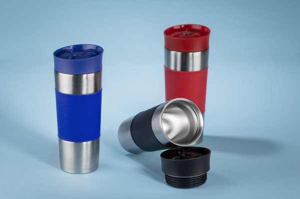 Thermal mug RONDE 425 ml - black