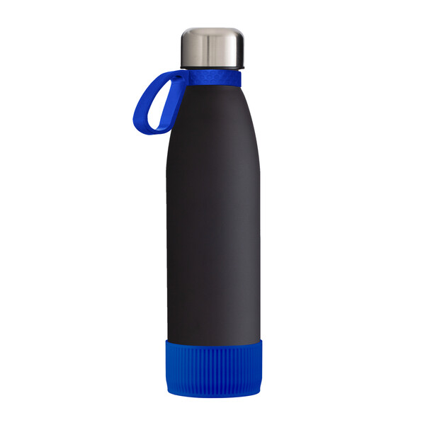 myTOULON GLASS - Bottle: black, Ring: blue, Sleeve: blue