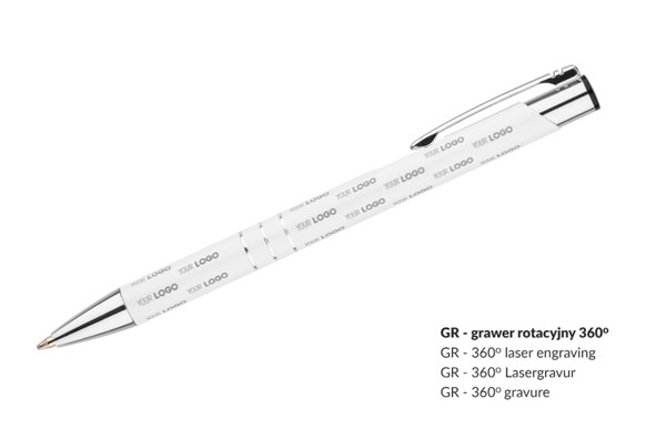 Ball pen KALIPSO - white