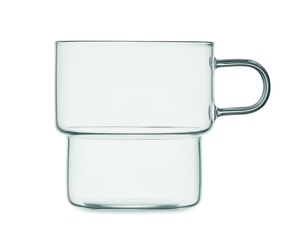 Boromug stackable mug, 300 ml borosilicate glass