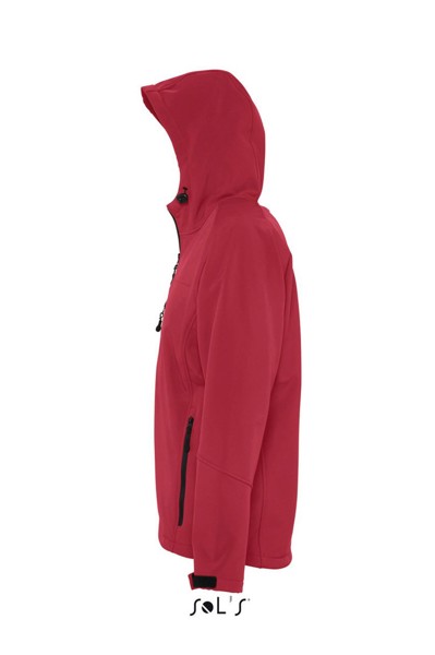 Sol's Replay Men - Hooded Softshell - Pepper Red / XL