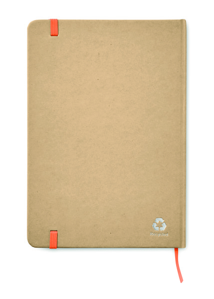 Notebook A5 cartão reciclado Everwrite - Laranja