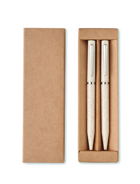 Conjunto de canetas na caixa Peat