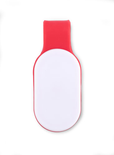 LED flashlight with a magnet CLIPSY - red