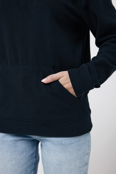 Micro fleece mikina Iqoniq Trivor z recykl. polyesteru - Čierna / XXL