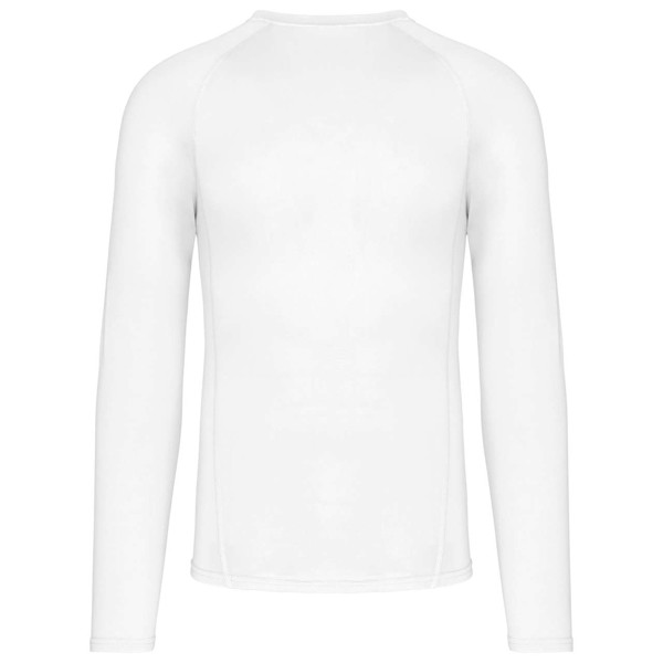 Adults' Long-Sleeved Base Layer Sports T-Shirt - White / L