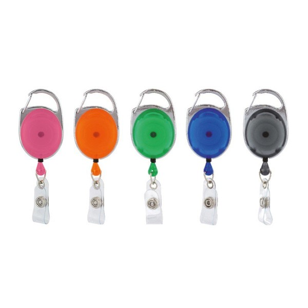 BADGE : PORTE-BADGE EXTENSIBLE - Gris