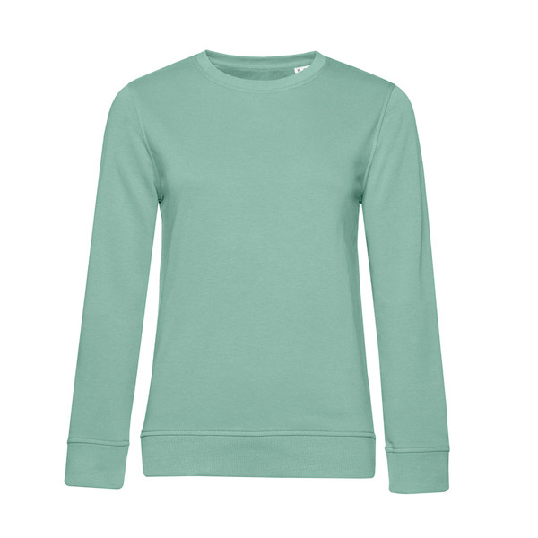 Sweatshirt B&C Inspire Women Gola Redonda 280G - 80% Mistura De Algodão Orgânico, Em Conversão E Ocs/ 20% Poliéster Reci - Sage / S
