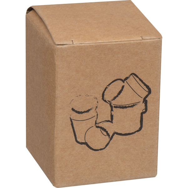 4 stainless steel cups FILIPPO - Black
