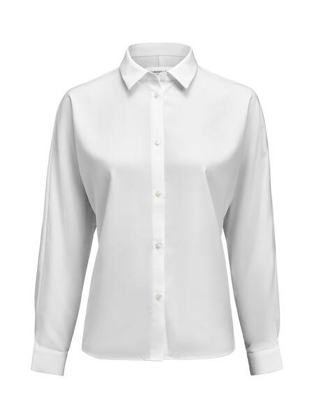 Crepe Satin Blouse White XS