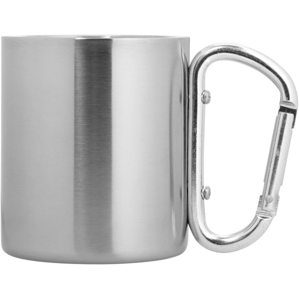 Alps 200 ml insulated mug with carabiner - Silver