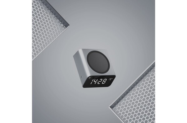 Chargeur sans fil Xoopar Reddi Charge PD avec horloge - Gris foncé