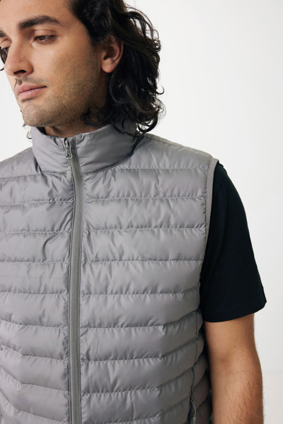 Iqoniq Meru men recycled polyester bodywarmer - Silver Grey / XL