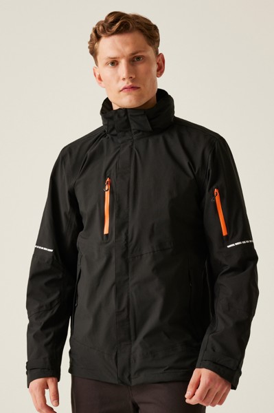 X-Pro Exosphere Ii Performance Stretch Shell Jacket - Oxford Blue / Black / S