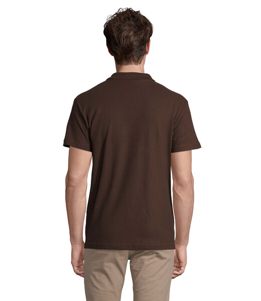 SPRING II  Polo homen  210g - ChocolateXXL