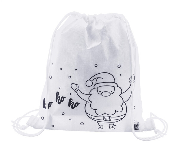 Colouring Christmas Drawstring Bag Julfar Bag B