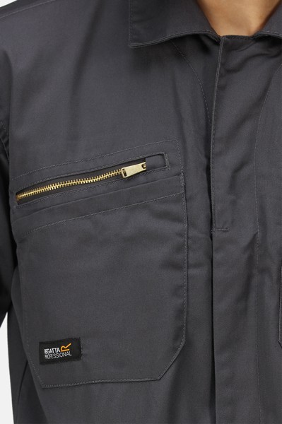 Pro Zip Fasten Coverall - Black / M